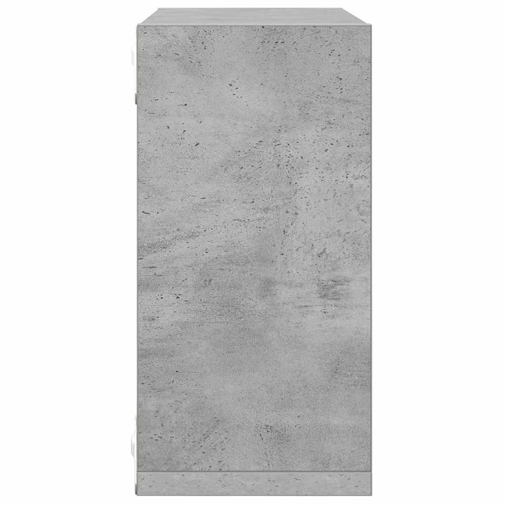vidaXL Półki ścienne kostki, 2 szt., szarość betonu, 30x15x30 cm