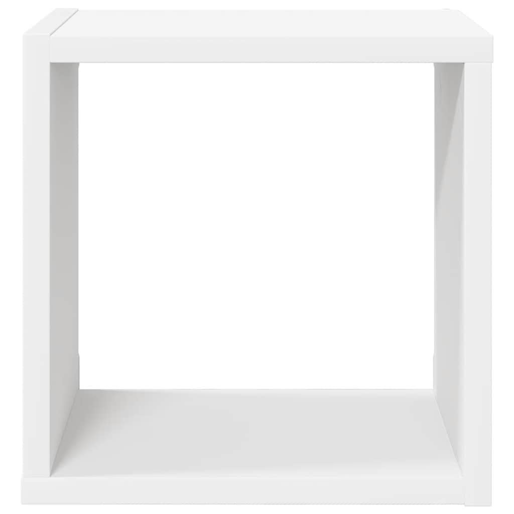 vidaXL Półki ścienne kostki, 2 szt., białe, 26x15x26 cm