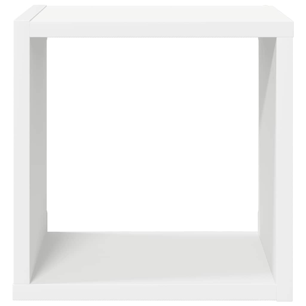 vidaXL Półki ścienne kostki, 4 szt., białe, 26x15x26 cm