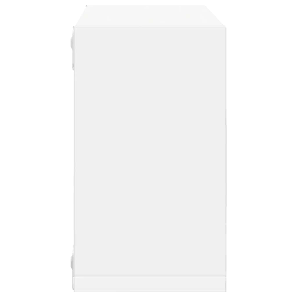 vidaXL Półki ścienne kostki, 4 szt., białe, 26x15x26 cm