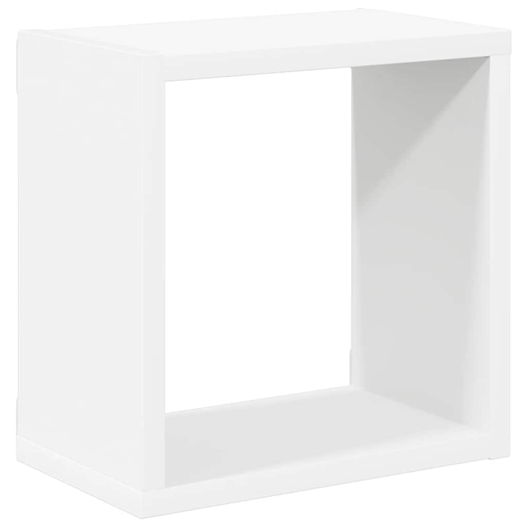 vidaXL Półki ścienne kostki, 6 szt., białe, 26x15x26 cm