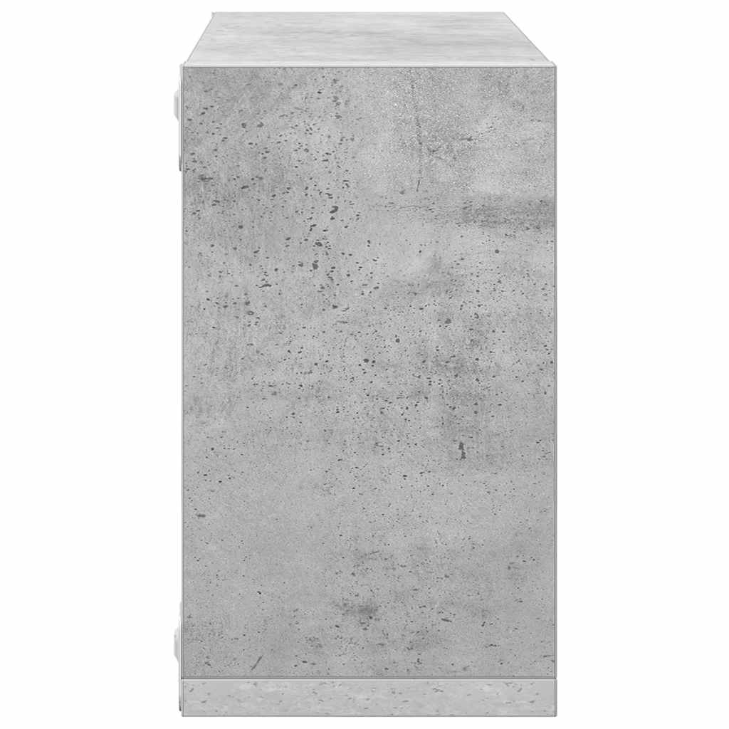 vidaXL Półki ścienne kostki, 4 szt., szarość betonu, 26x15x26 cm