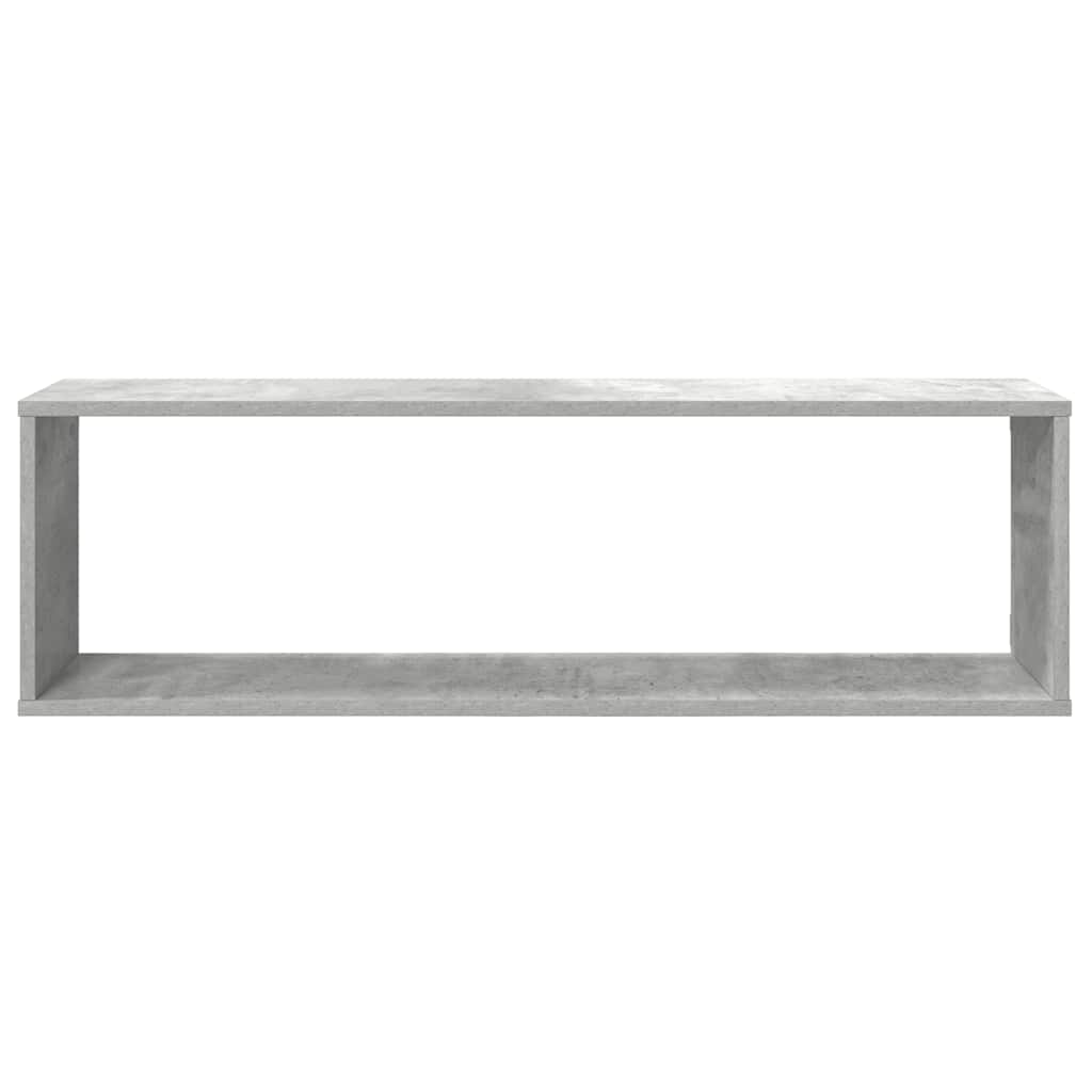 vidaXL Półki ścienne kostki, 2 szt., szarość betonu, 100x15x30 cm