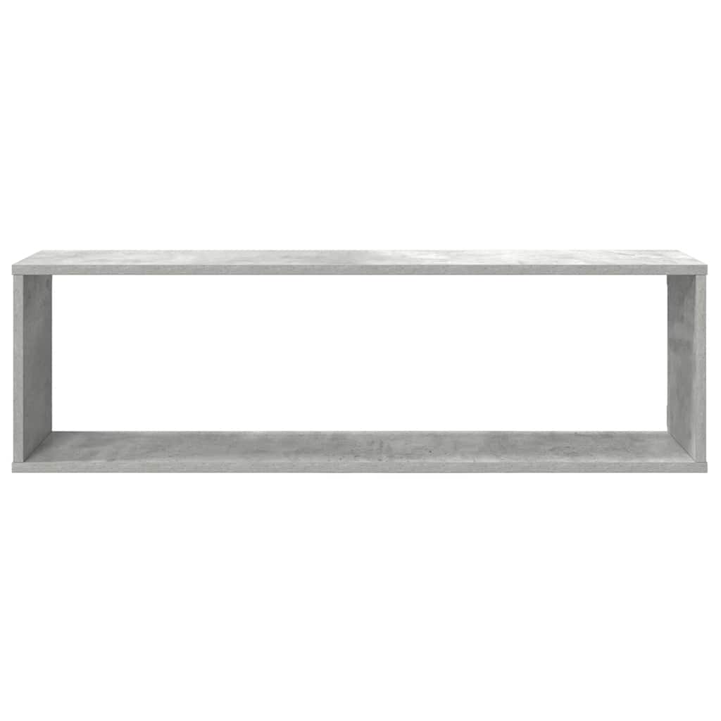 vidaXL Półki ścienne kostki, 4 szt., szarość betonu, 100x15x30 cm