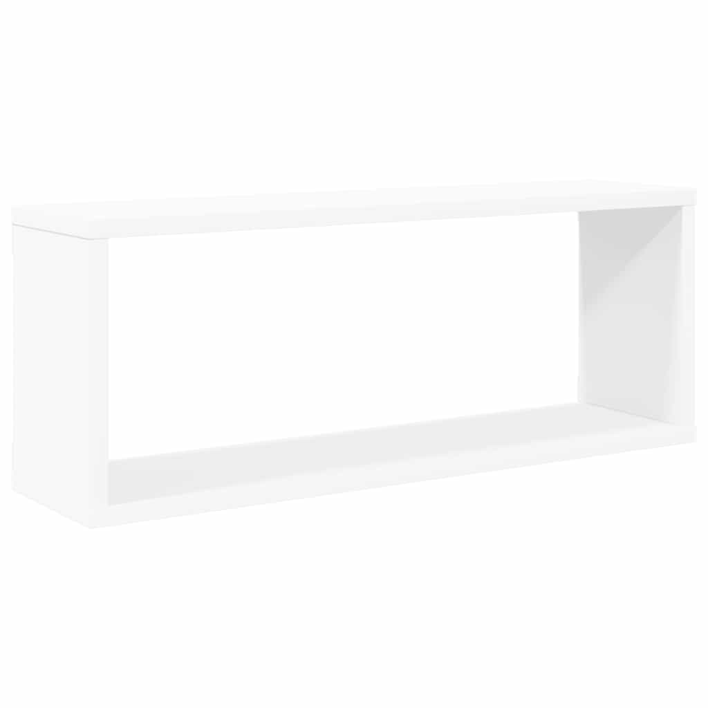 vidaXL Półki ścienne kostki, 2 szt., białe, 60x15x23 cm