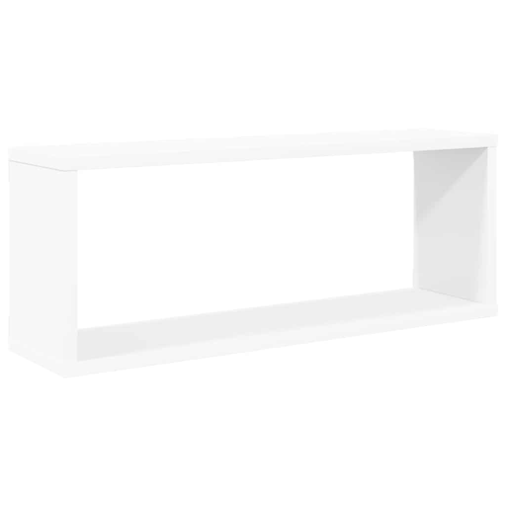 vidaXL Półki ścienne kostki, 4 szt., białe, 60x15x23 cm