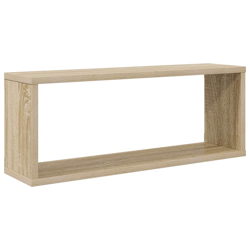 vidaXL Półki ścienne kostki, 6 szt., dąb sonoma, 60x15x23 cm