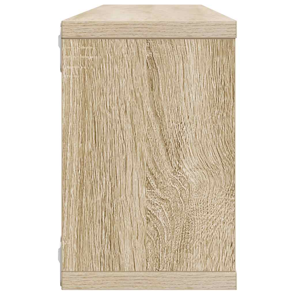 vidaXL Półki ścienne kostki, 6 szt., dąb sonoma, 60x15x23 cm