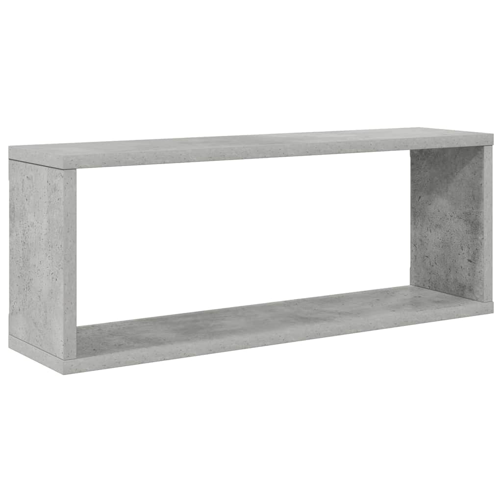 vidaXL Półki ścienne kostki 2 szt., szarość betonu, 60x15x23 cm