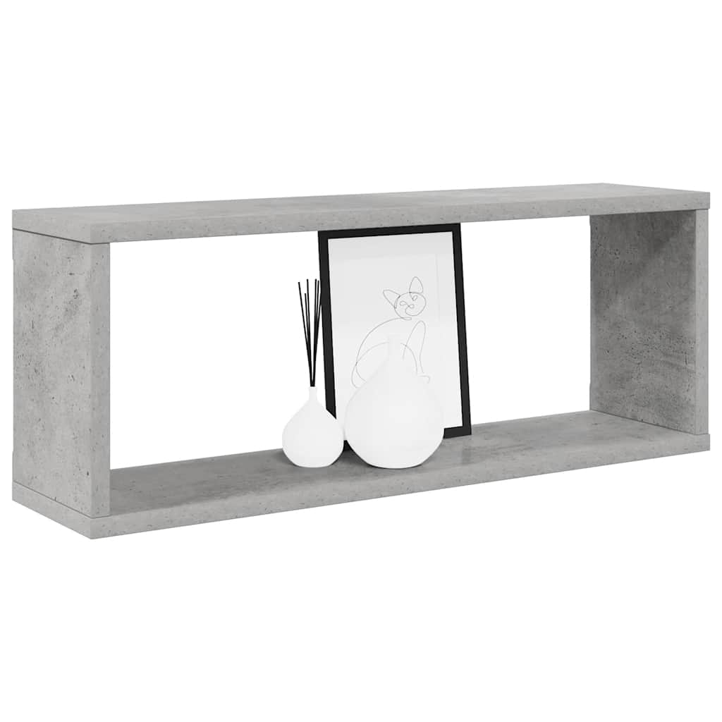 vidaXL Półki ścienne kostki 6 szt., szarość betonu, 60x15x23 cm