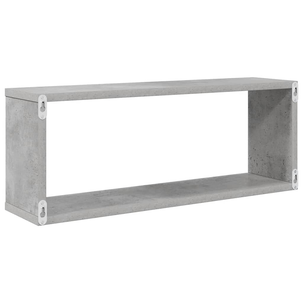 vidaXL Półki ścienne kostki 6 szt., szarość betonu, 60x15x23 cm
