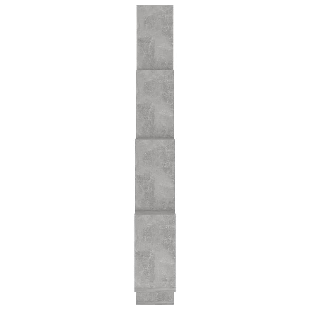 vidaXL Półka ścienna w formie kostek, szarość betonu, 90x15x119 cm