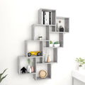 vidaXL Półka ścienna w formie kostek, szarość betonu, 90x15x119 cm