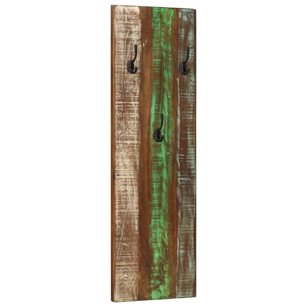 vidaXL Wieszaki ścienne, 2 szt., 36x3x110 cm, lite drewno z odzysku