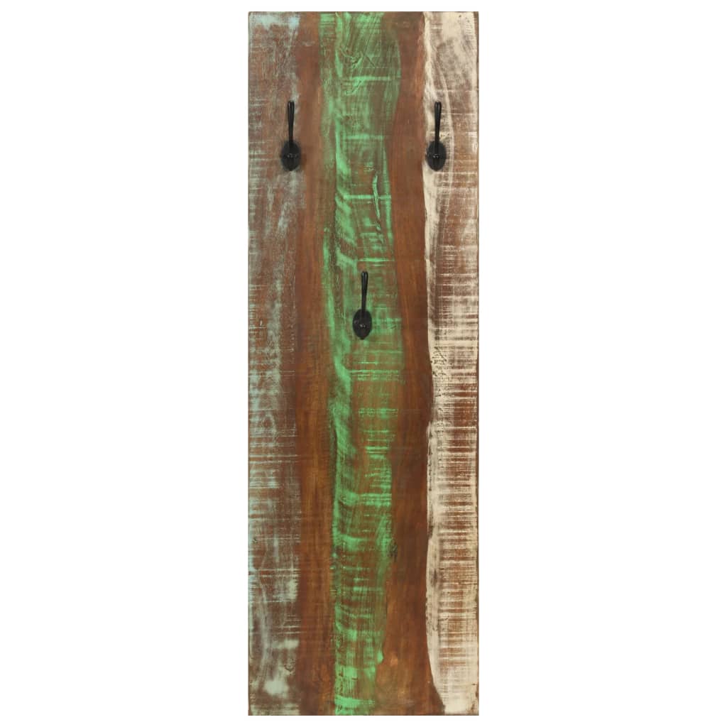 vidaXL Wieszaki ścienne, 2 szt., 36x3x110 cm, lite drewno z odzysku