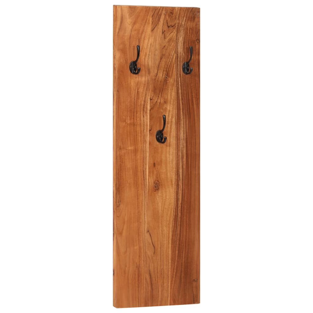 vidaXL Wieszaki ścienne, 2 szt., 36x3x110 cm, lite drewno akacjowe