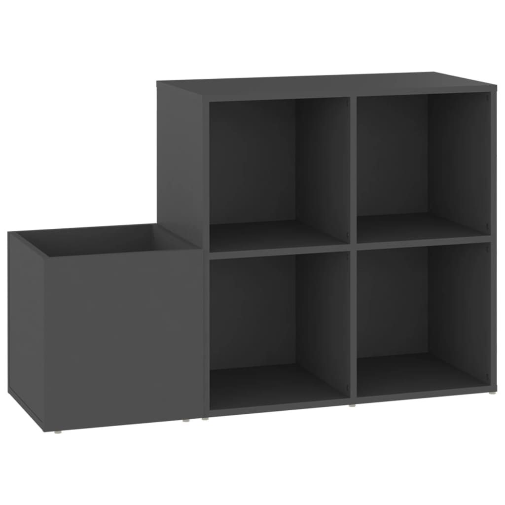 vidaXL Szafka na buty, szara, 105x35,5x70 cm, materiał drewnopochodny