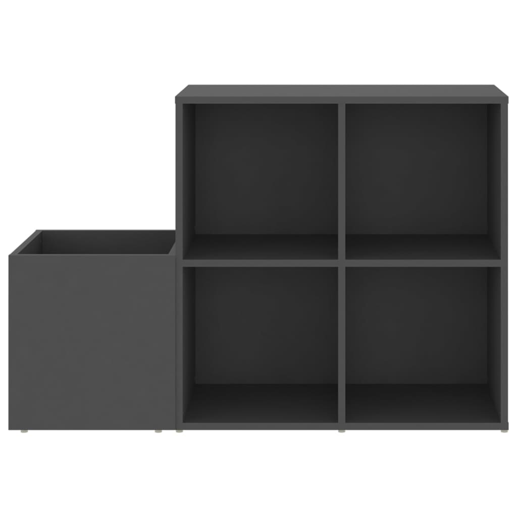 vidaXL Szafka na buty, szara, 105x35,5x70 cm, materiał drewnopochodny