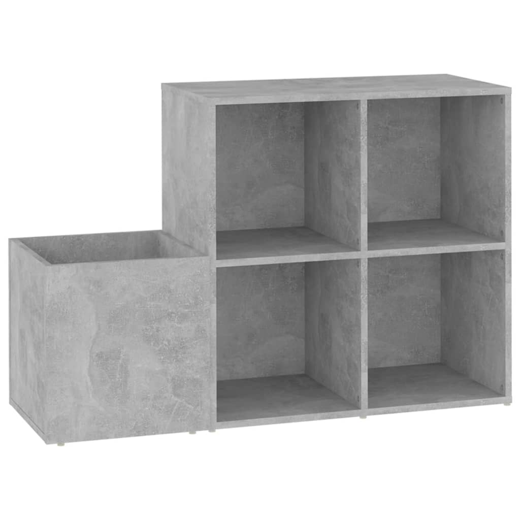vidaXL Szafka na buty, szarość betonu, 105x35,5x70 cm