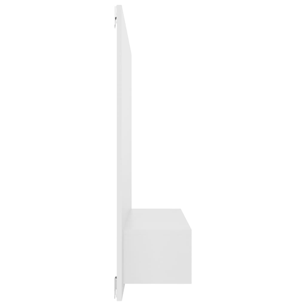 vidaXL Wisząca szafka pod TV, biała, 120x23,5x90 cm