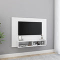 vidaXL Wisząca szafka pod TV, biała, 120x23,5x90 cm
