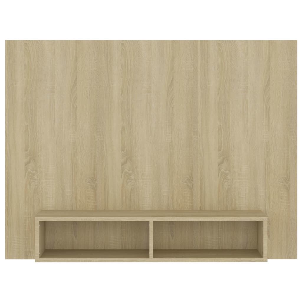 vidaXL Wisząca szafka pod TV, dąb sonoma, 120x23,5x90 cm