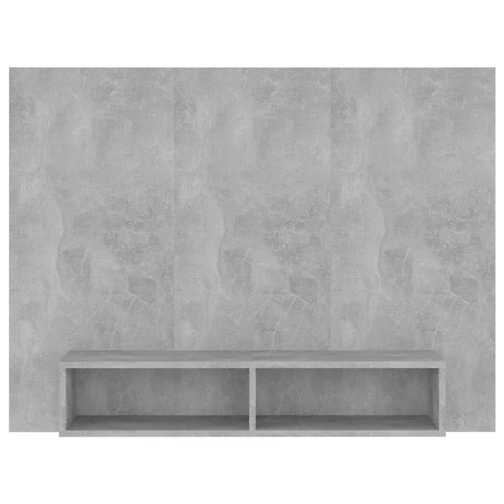 vidaXL Wisząca szafka pod TV, szarość betonu, 120x23,5x90 cm