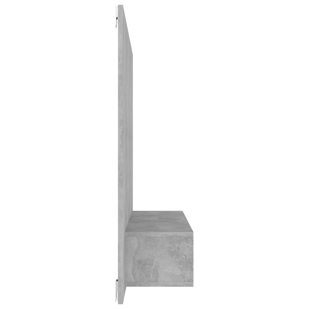 vidaXL Wisząca szafka pod TV, szarość betonu, 120x23,5x90 cm