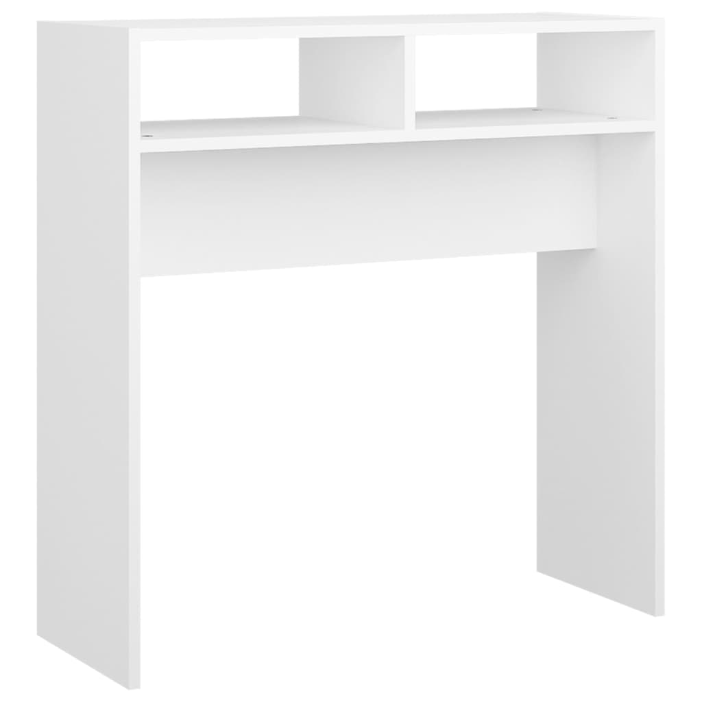 vidaXL Stolik konsolowy, biały, 78x30x80 cm, materiał drewnopochodny