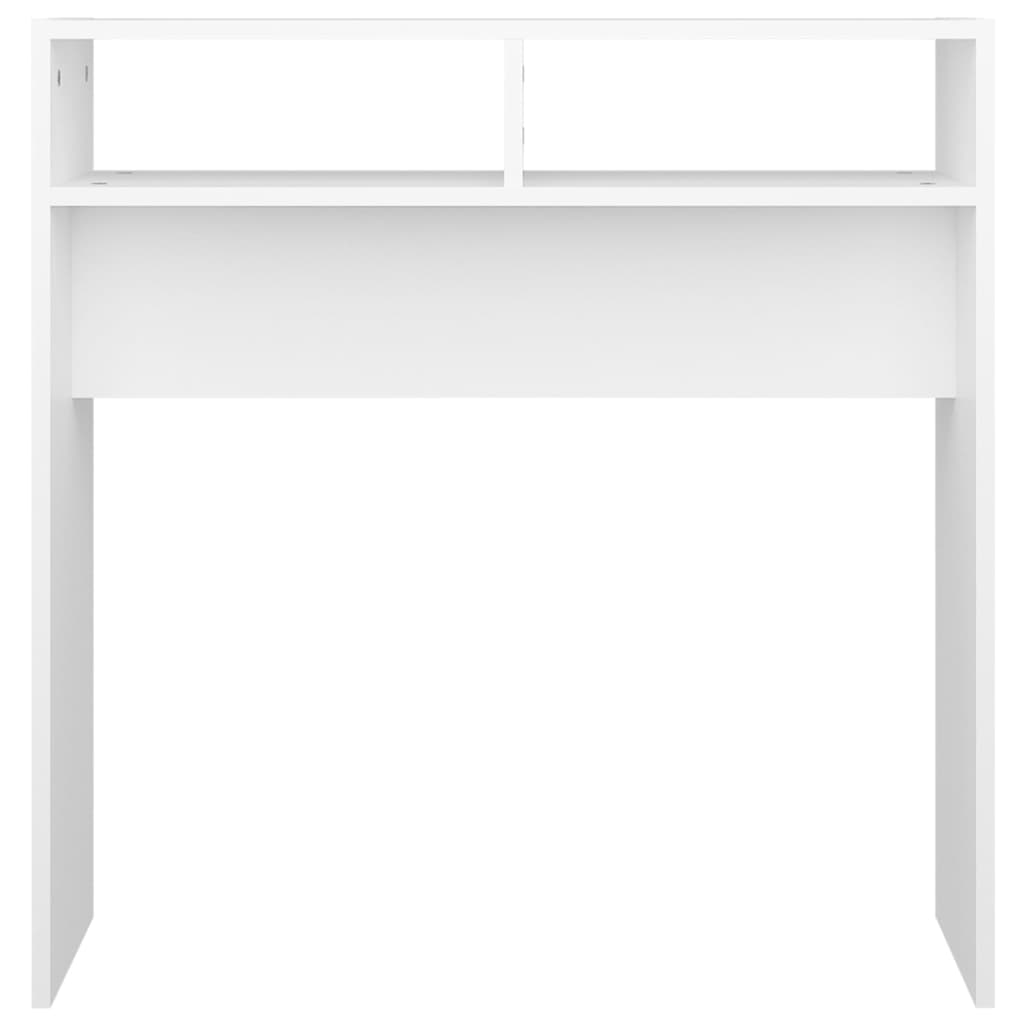 vidaXL Stolik konsolowy, biały, 78x30x80 cm, materiał drewnopochodny