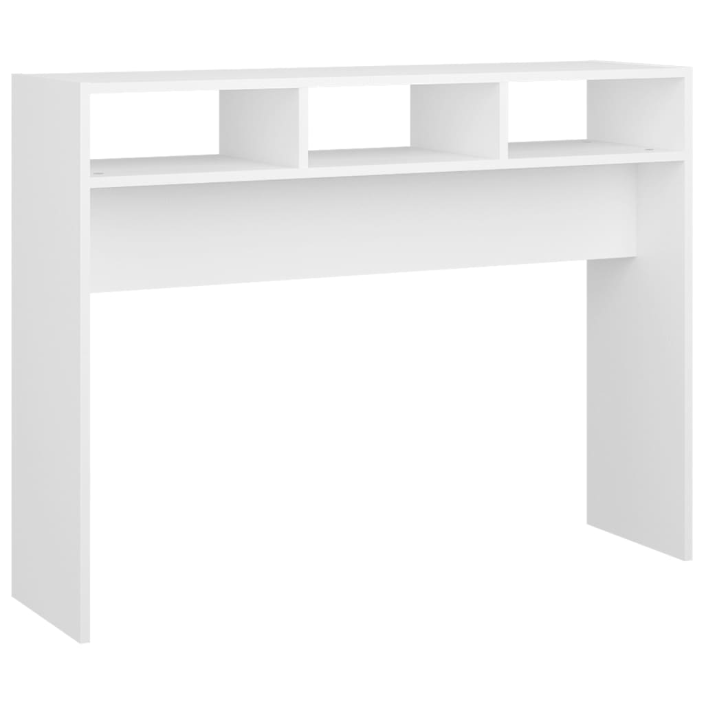 vidaXL Stolik konsolowy, biały, 105x30x80 cm, materiał drewnopochodny