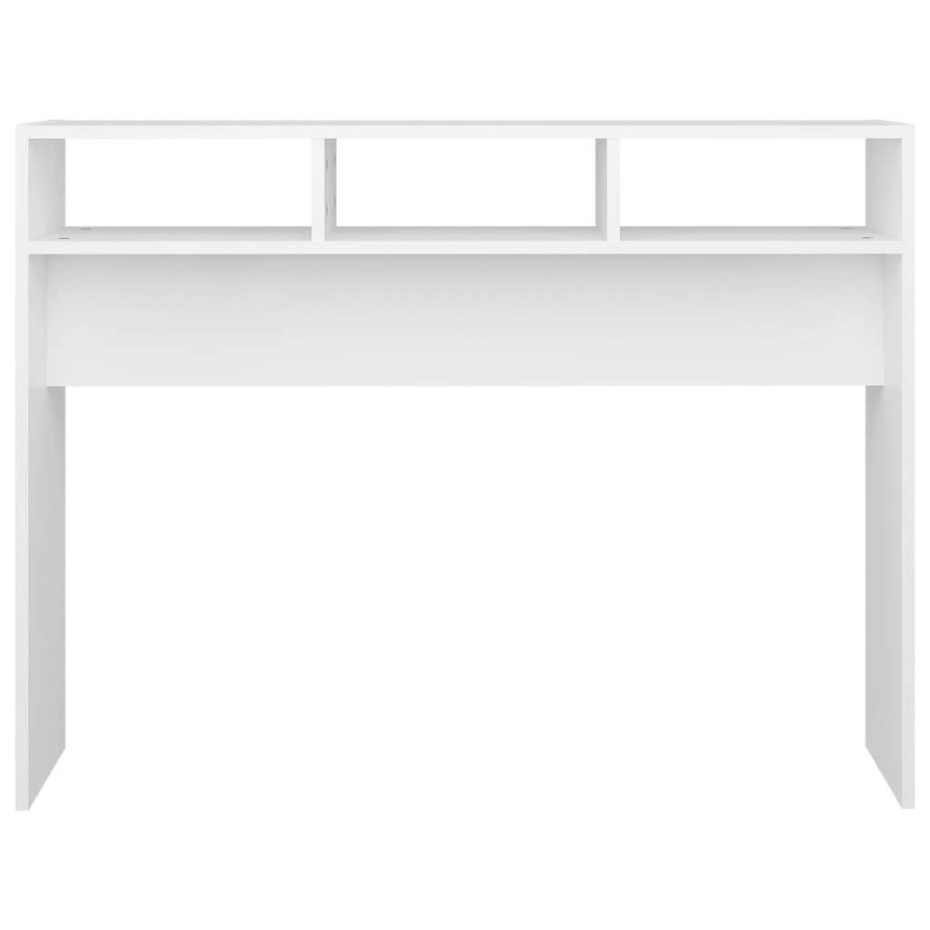 vidaXL Stolik konsolowy, biały, 105x30x80 cm, materiał drewnopochodny