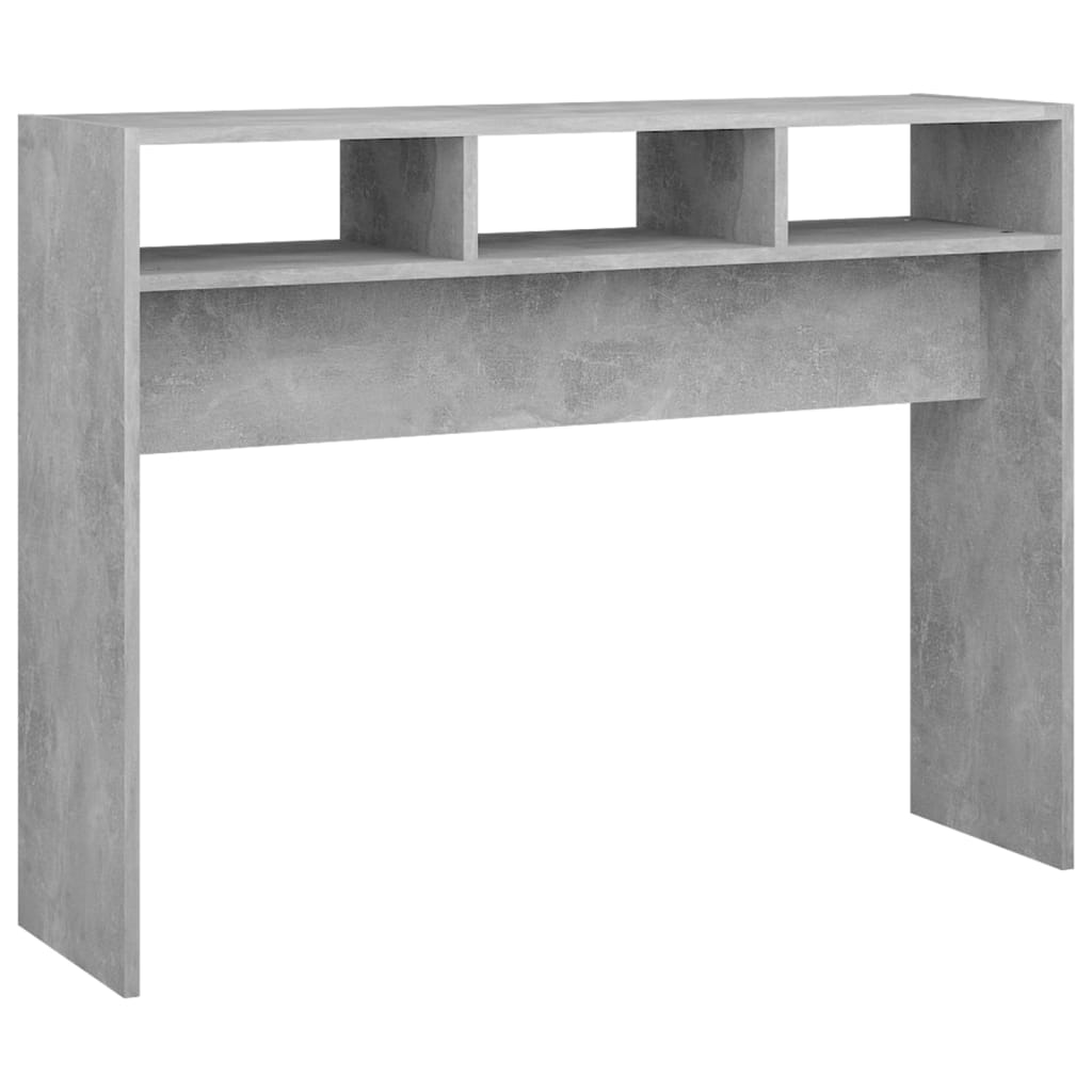 vidaXL Stolik konsolowy, szarość betonu, 105x30x80 cm
