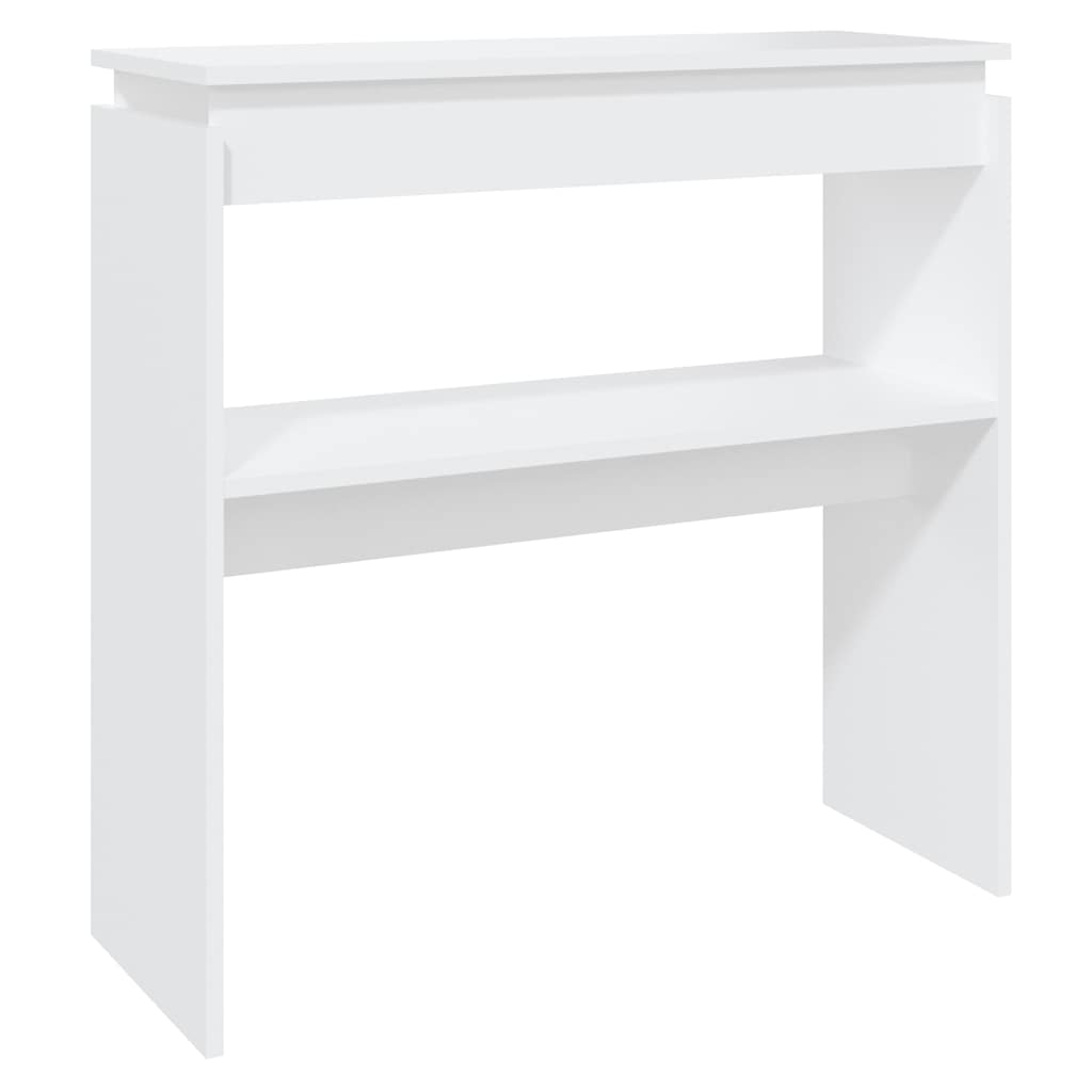 vidaXL Stolik konsolowy, biały, 80x30x80 cm, materiał drewnopochodny
