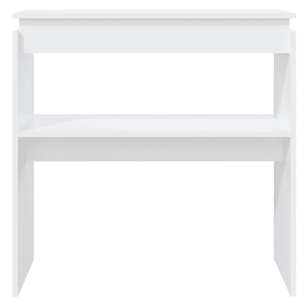 vidaXL Stolik konsolowy, biały, 80x30x80 cm, materiał drewnopochodny