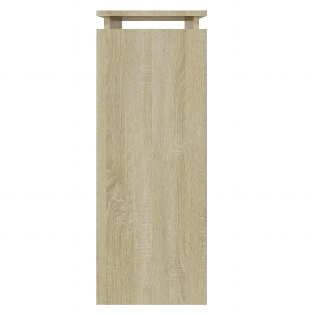vidaXL Stolik konsolowy, dąb sonoma, 80x30x80 cm