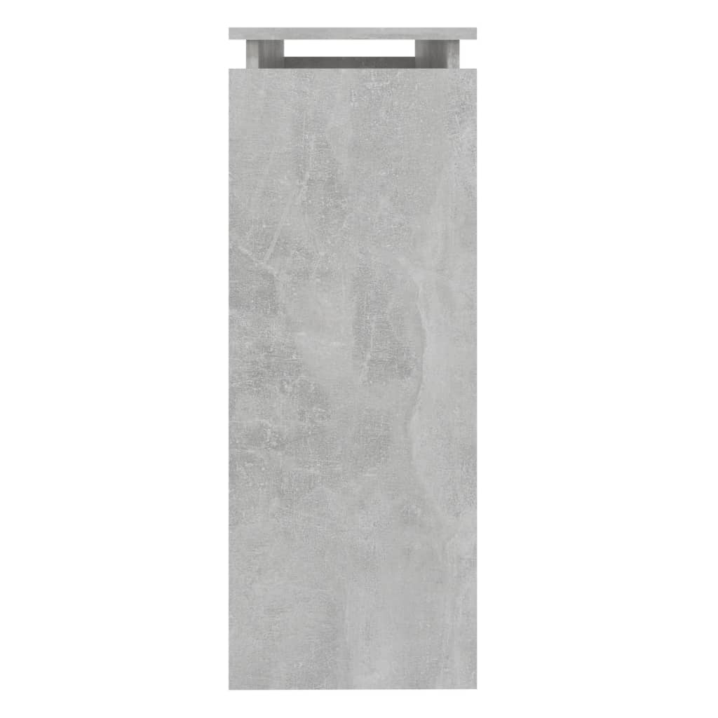 vidaXL Stolik konsolowy, szarość betonu, 102x30x80 cm