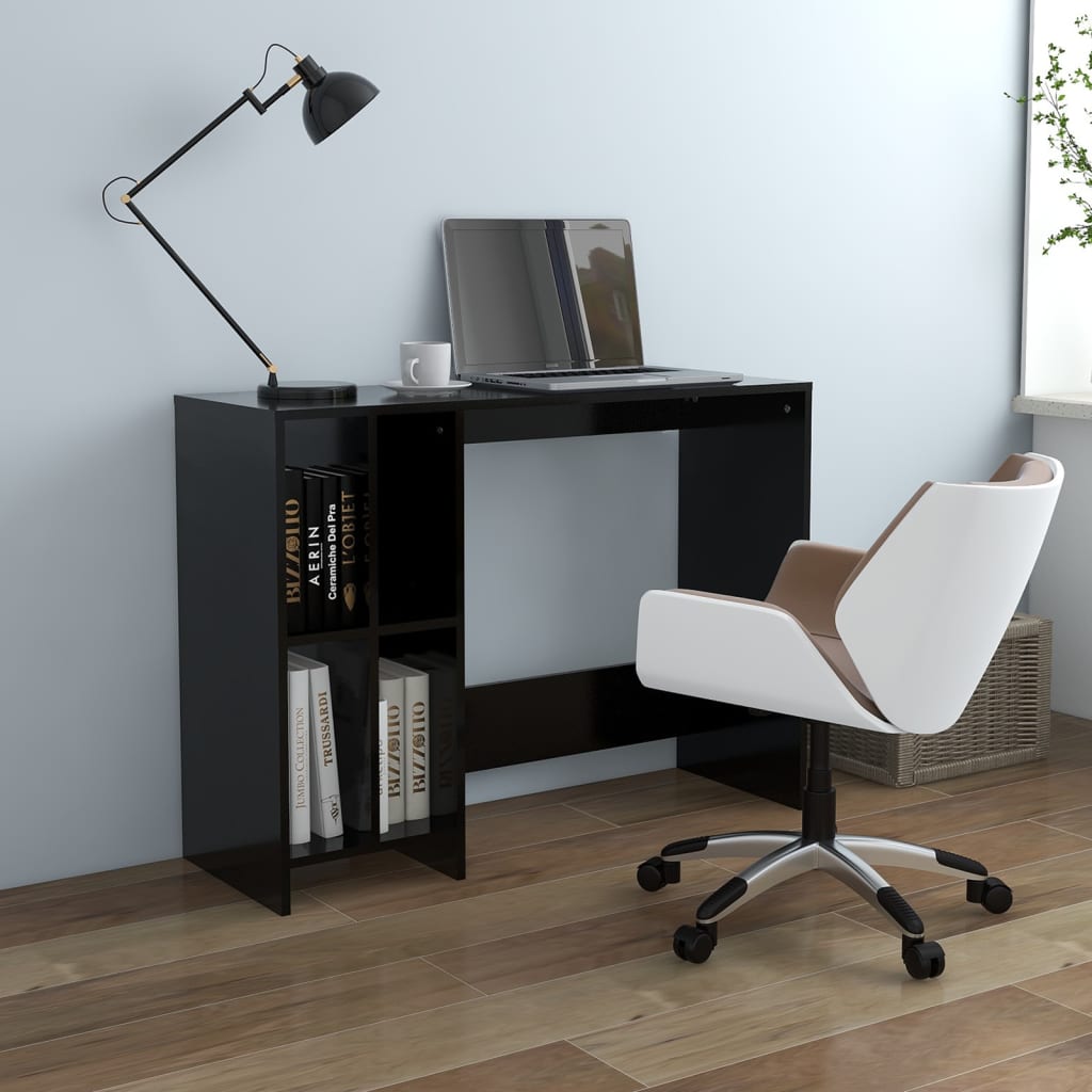vidaXL Biurko pod laptopa, czarne, 102,5x35x75 cm