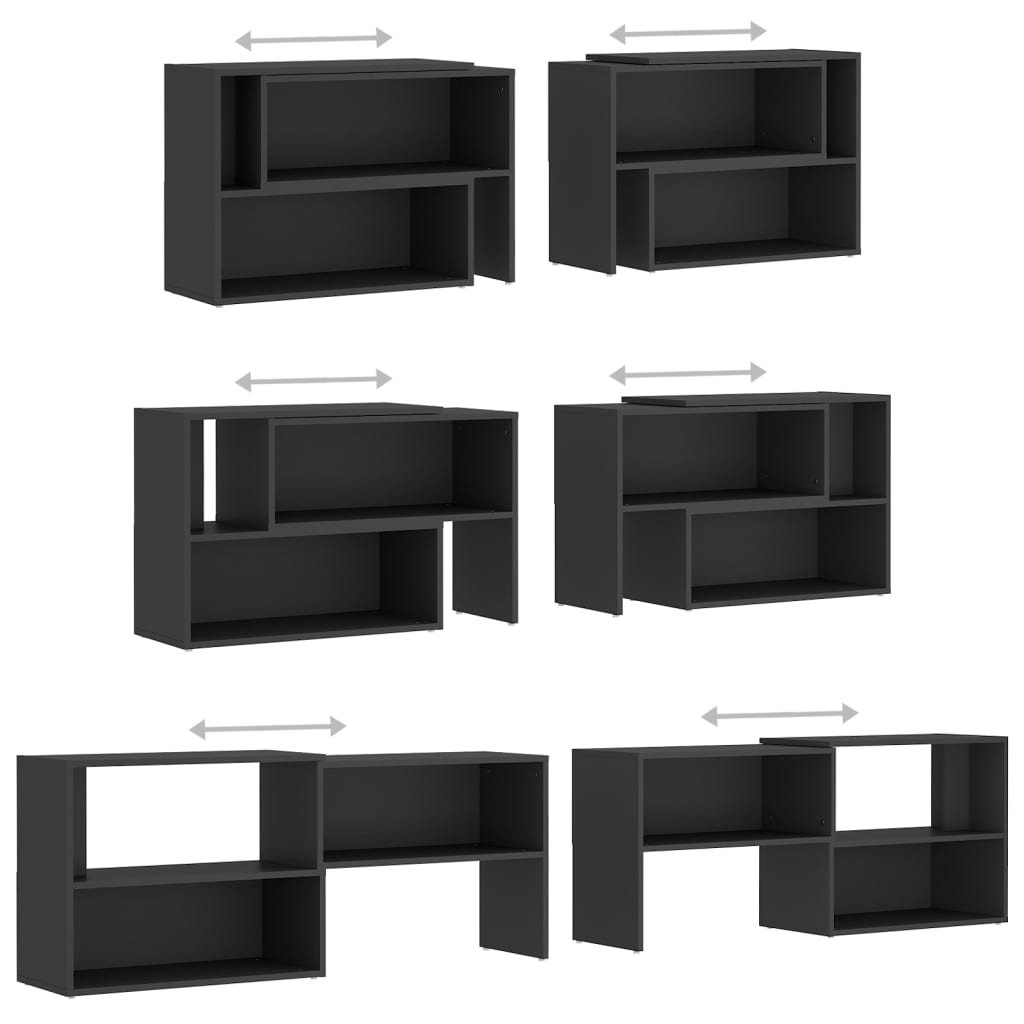 vidaXL Szafka pod TV, szara, 149x30x52 cm, materiał drewnopochodny