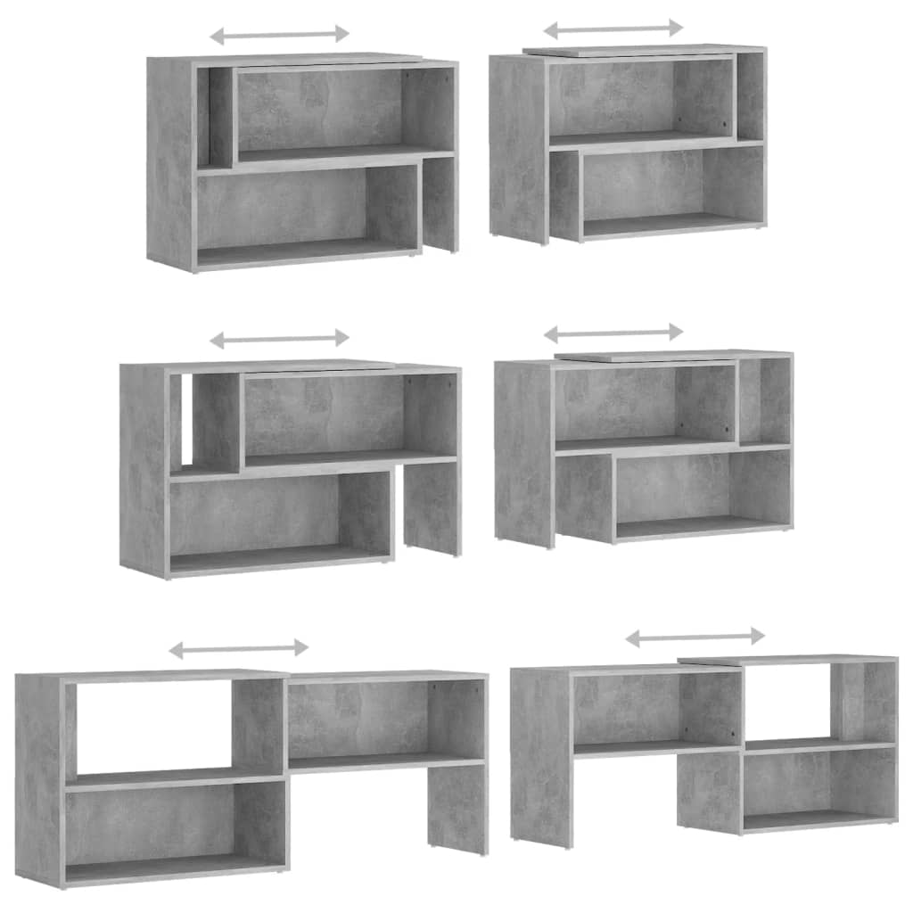 vidaXL Szafka pod TV, szarość betonu, 149x30x52 cm