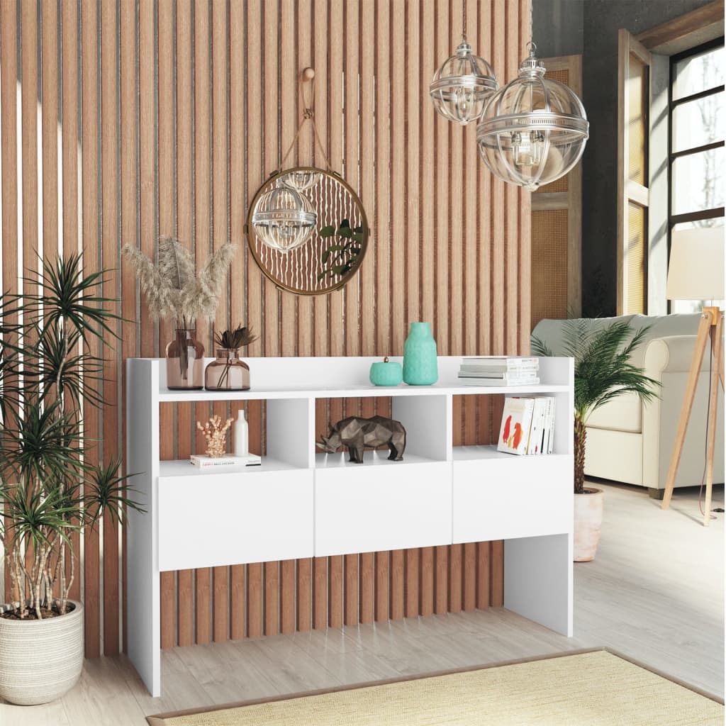 vidaXL Szafka, biała, 105x30x70 cm, materiał drewnopochodny