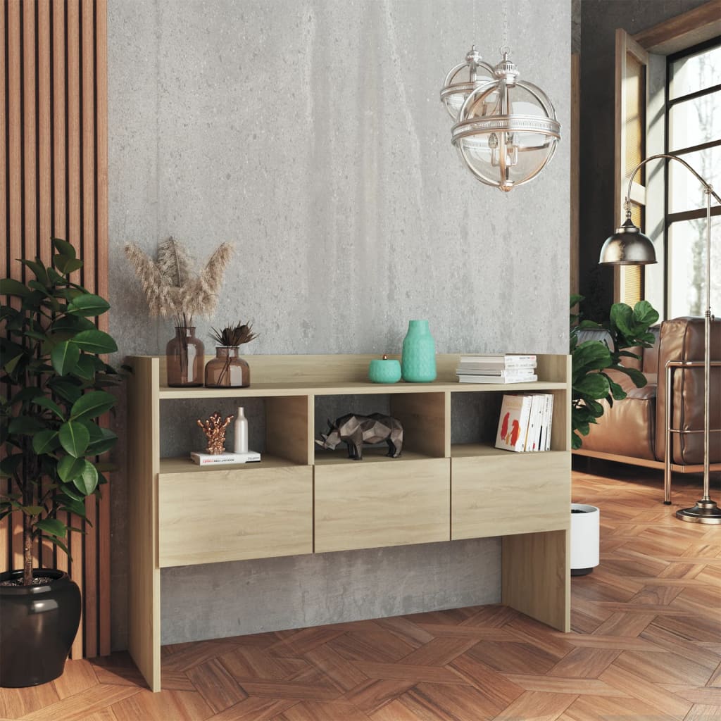 vidaXL Szafka, dąb sonoma, 105x30x70 cm, materiał drewnopochodny