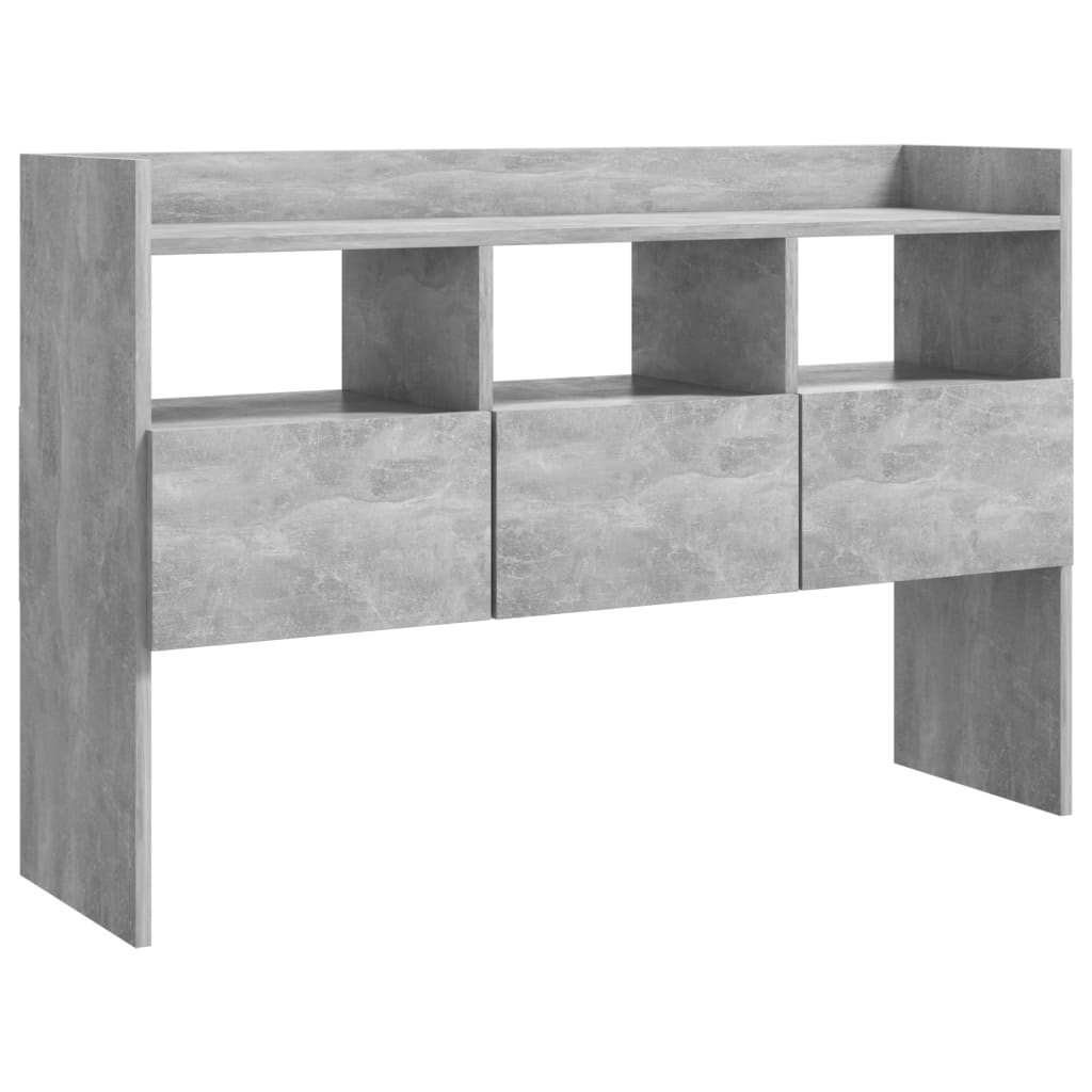 vidaXL Szafka, szarość betonu, 105x30x70 cm, materiał drewnopochodny