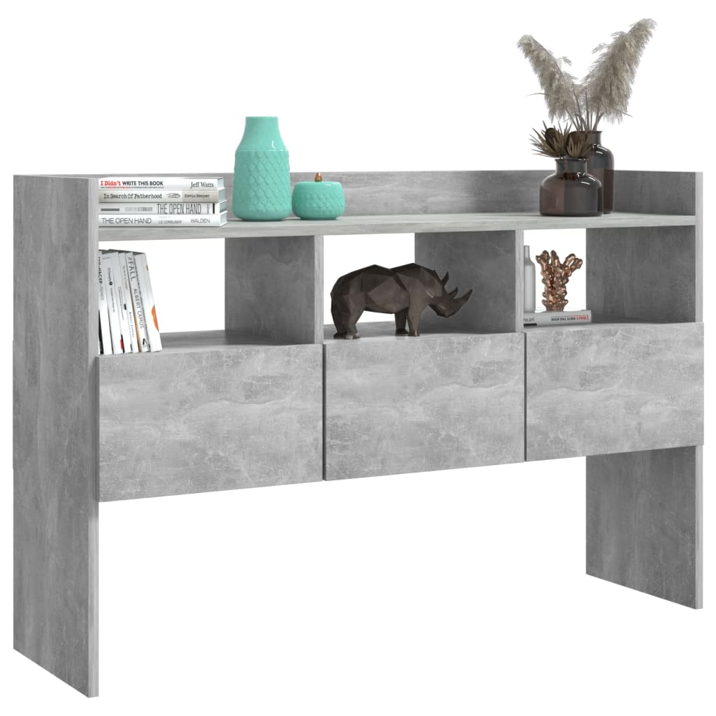 vidaXL Szafka, szarość betonu, 105x30x70 cm, materiał drewnopochodny