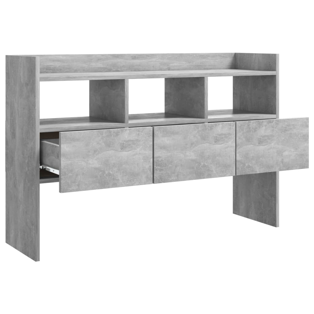 vidaXL Szafka, szarość betonu, 105x30x70 cm, materiał drewnopochodny