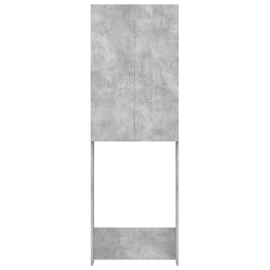 vidaXL Szafka na pralkę, szarość betonu, 64 x 25,5 x 190 cm