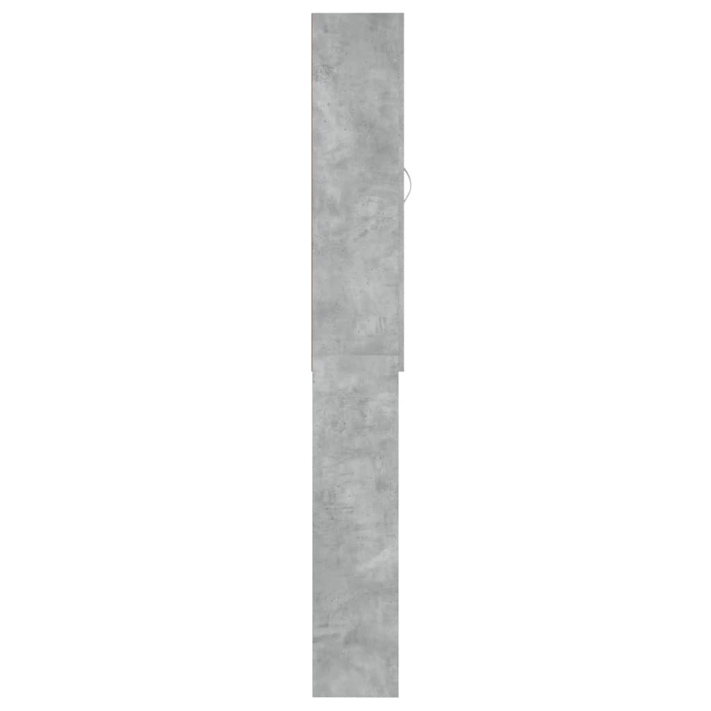 vidaXL Szafka na pralkę, szarość betonu, 64 x 25,5 x 190 cm
