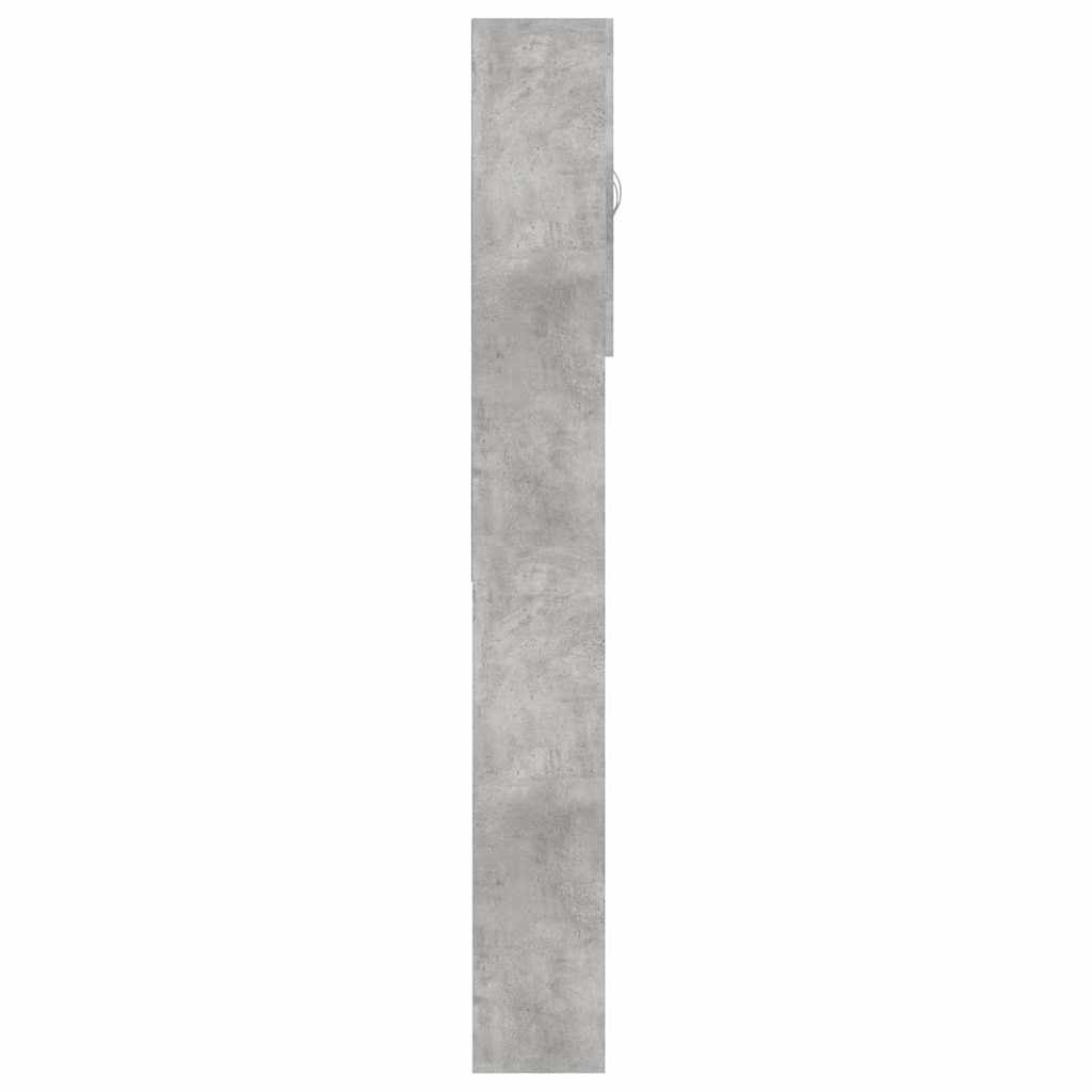 vidaXL Szafka na pralkę, szarość betonu, 64 x 25,5 x 190 cm