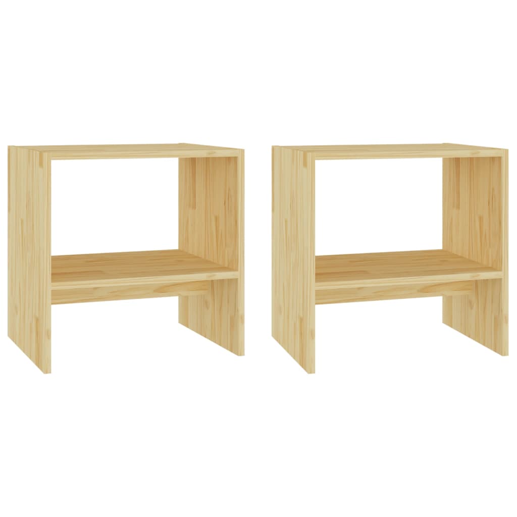 vidaXL Szafki nocne, 2 szt., 40x30,5x40 cm, lite drewno sosnowe