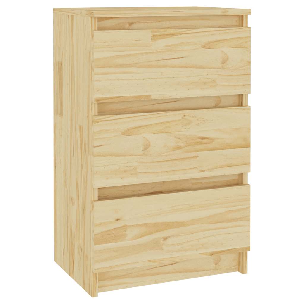 vidaXL Szafka nocna, 40x29,5x64 cm, lite drewno sosnowe